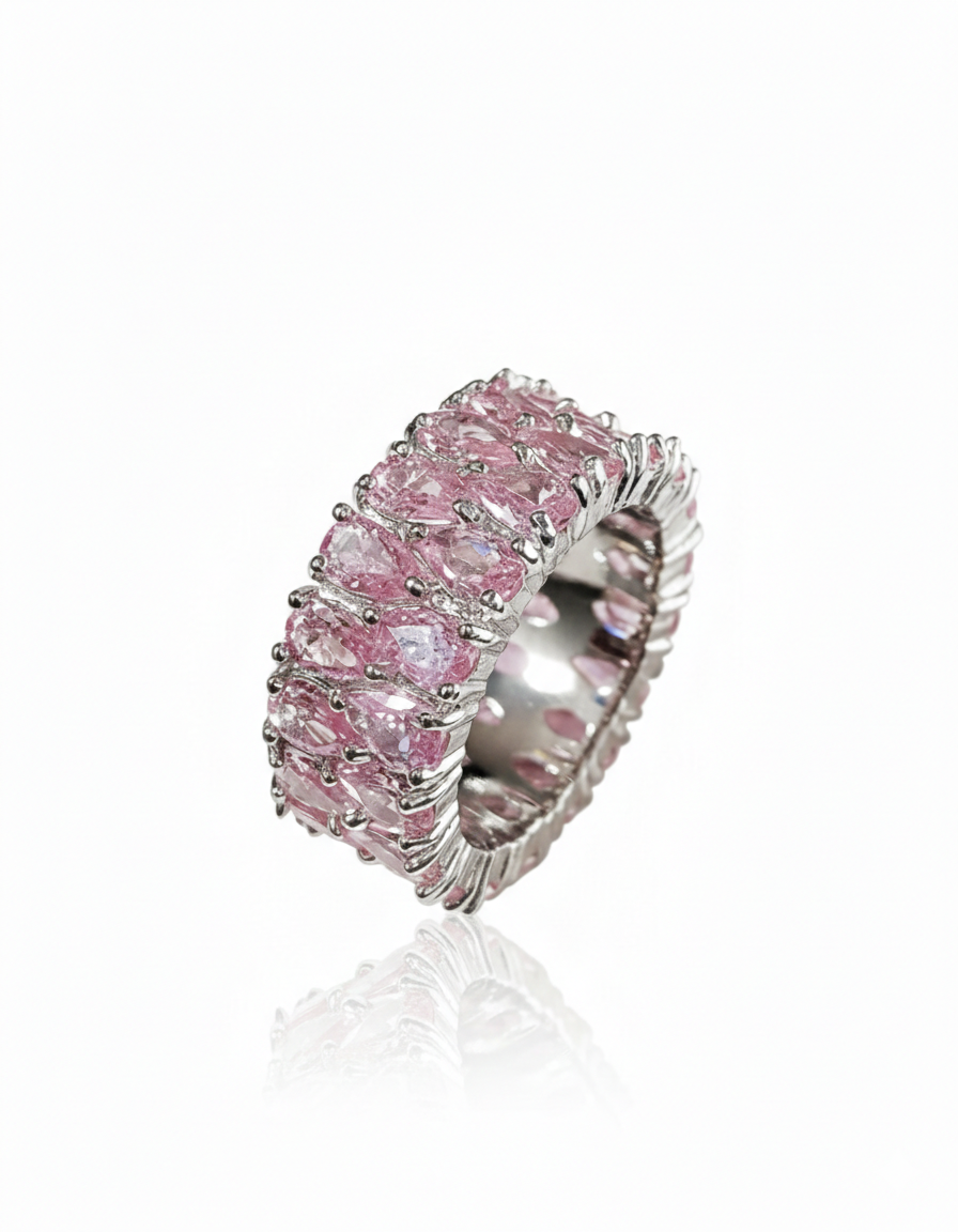 Bague Halo Rose Mixt