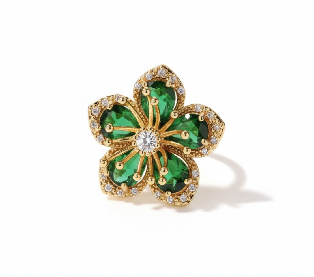 Bague Fleur d'Éclat Verdélite
