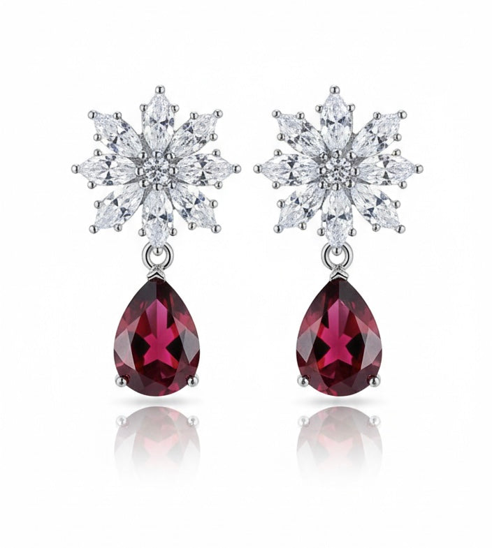 Boucles d'oreilles Ruby Neige