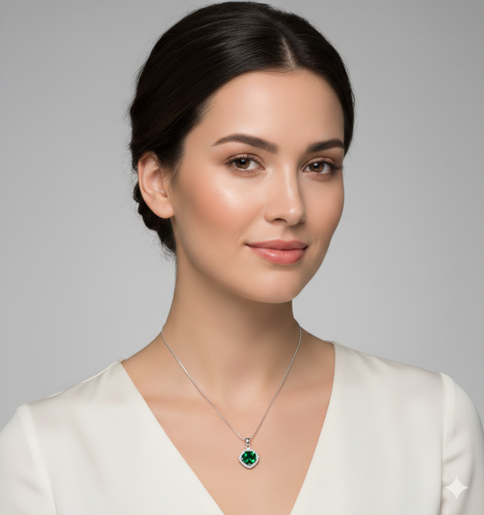 Collier Lumière Émeraude